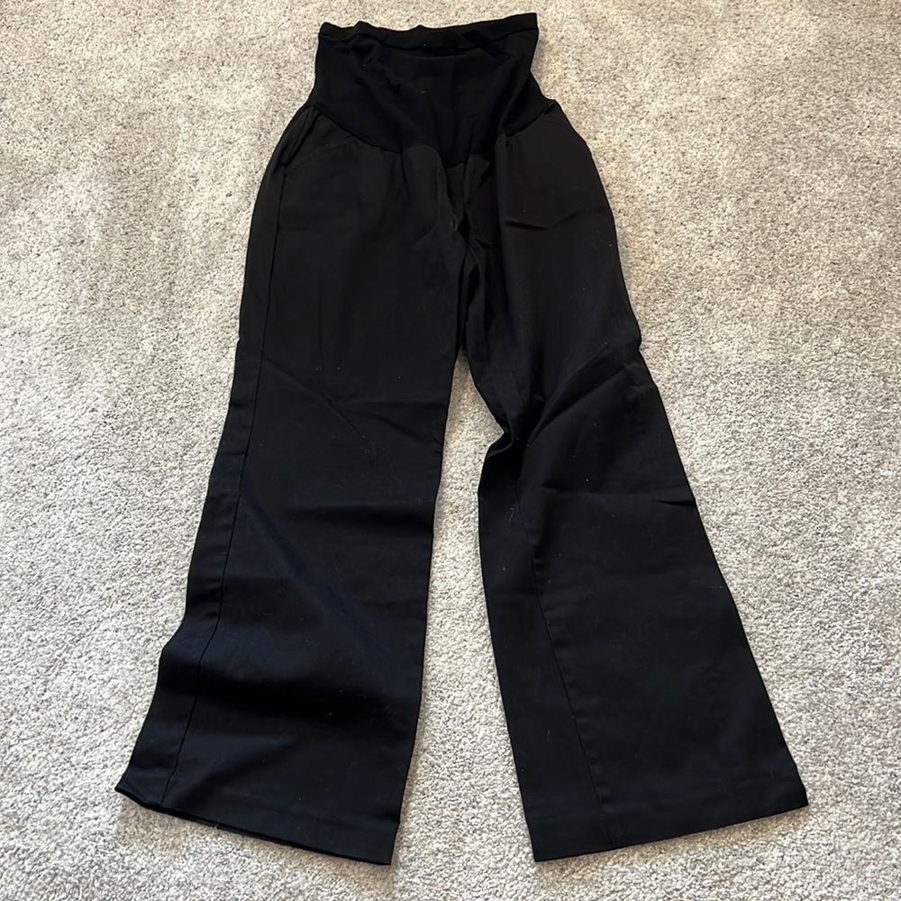 Motherhood Maternity size petite medium black work trousers
